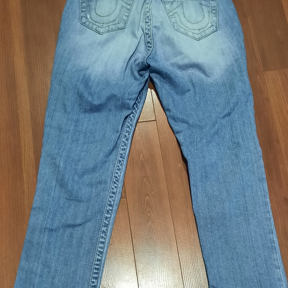 True Religion Women's Light Blue Straight Leg Jeans - Picture 4 of 4